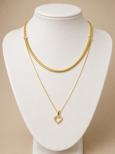 Colar Coração Dourado miniatura 2