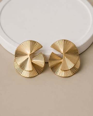 Brinco Eclipse Dourado miniatura 1
