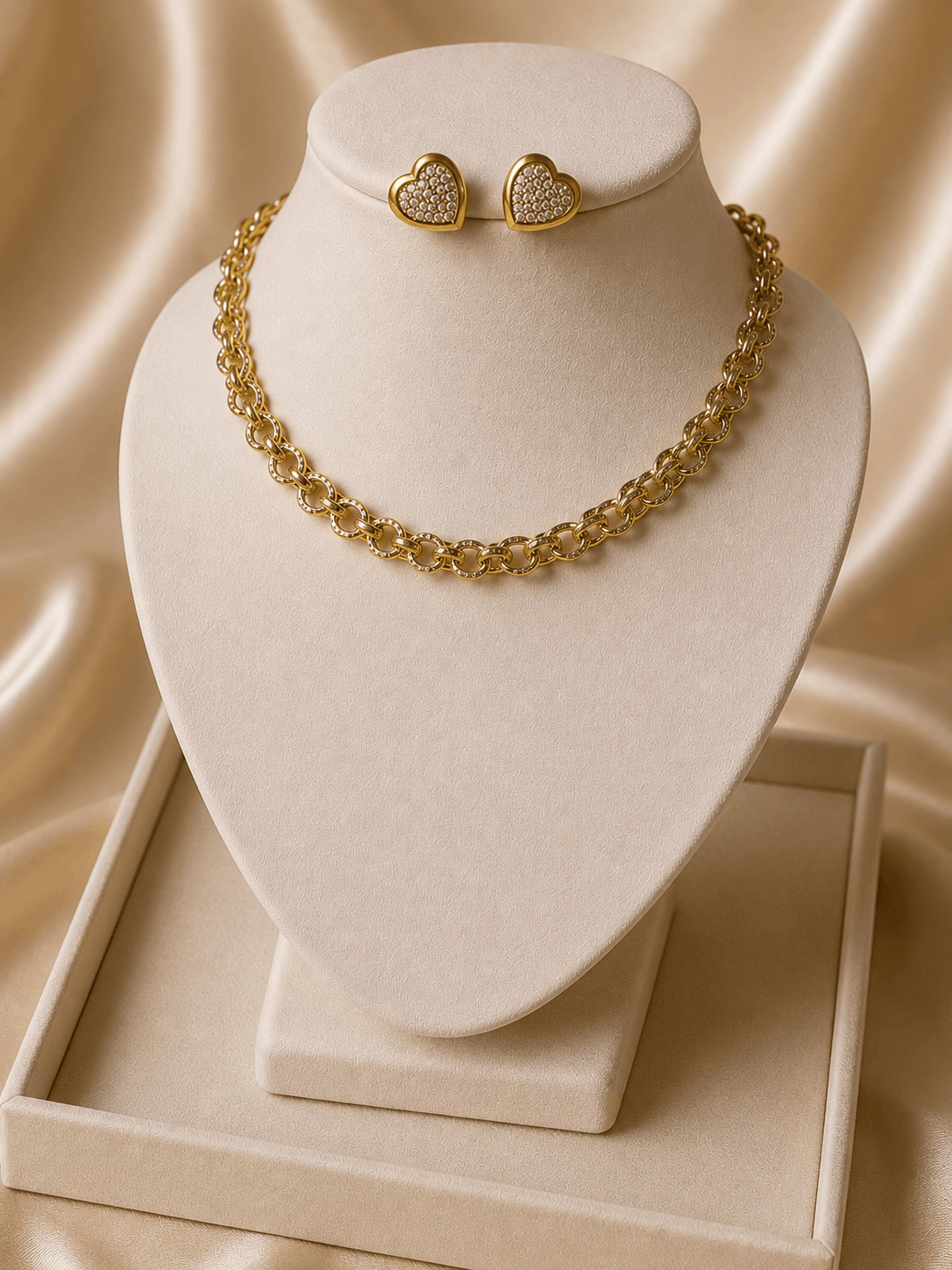 Kit Elegance Coração Dourado